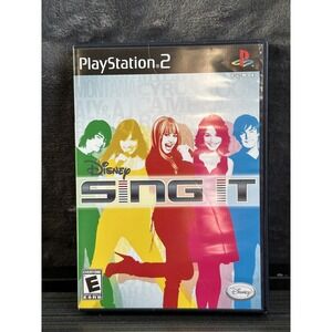 Disney Sing It PS2 PlayStation 2 Complete Game Case Paperwork